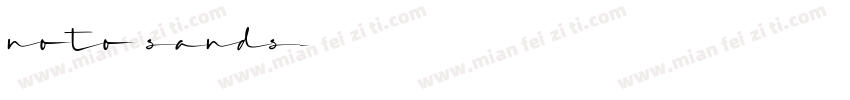 noto sands字体转换